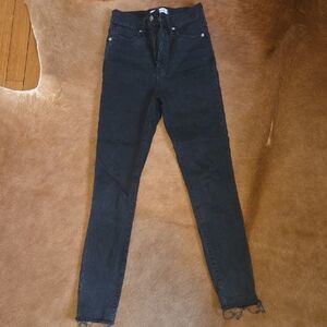 Madewell Women's Dark Gray/Black High-Rise Jeans